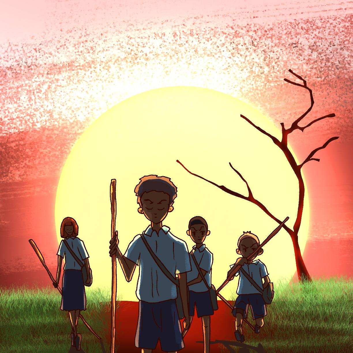 on our way to school